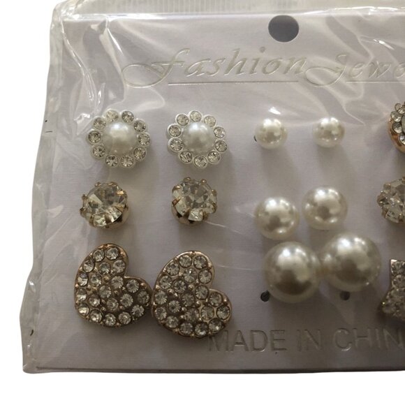 Fashion Jewelry Earring Lot 1 set of 9 pairs 1 Pack - Picture 4 of 6